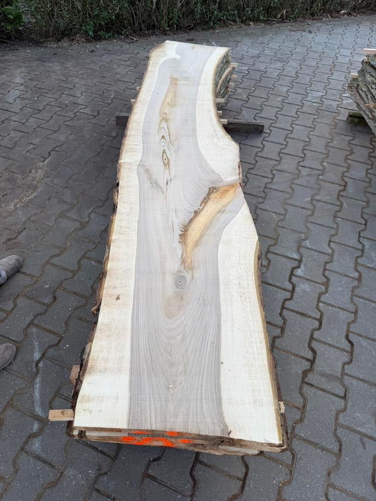 11x walnoten Schaaldelen 255x50x3,5cm voor 500 euro, Tuin en Terras, Ophalen, 250 cm of meer, Planken