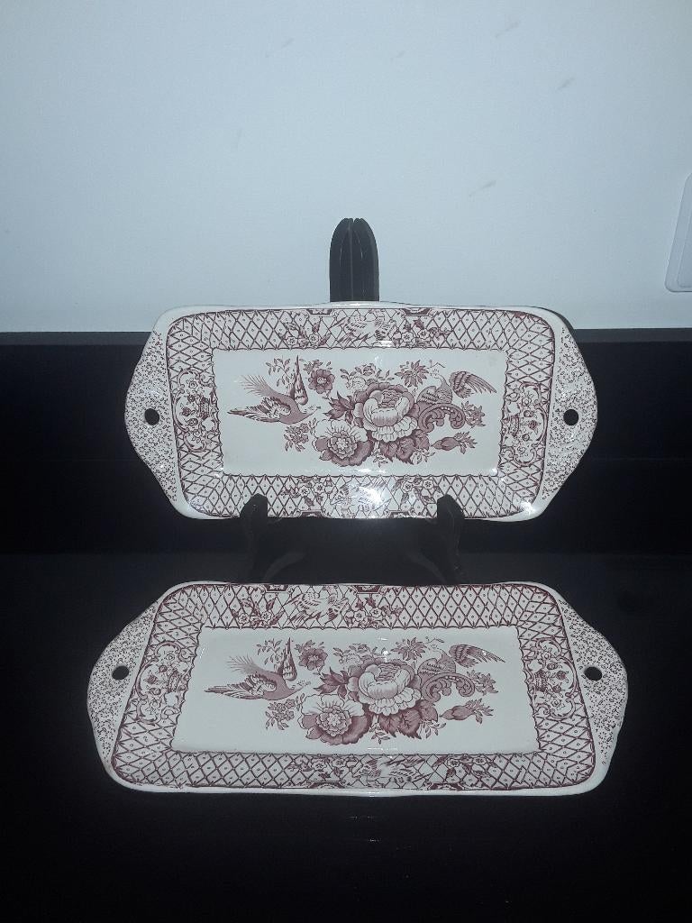 Mason,s stratford pink 2cakeschalen, Verzenden, Nieuw, Schaal of Schalen, Overige stijlen
