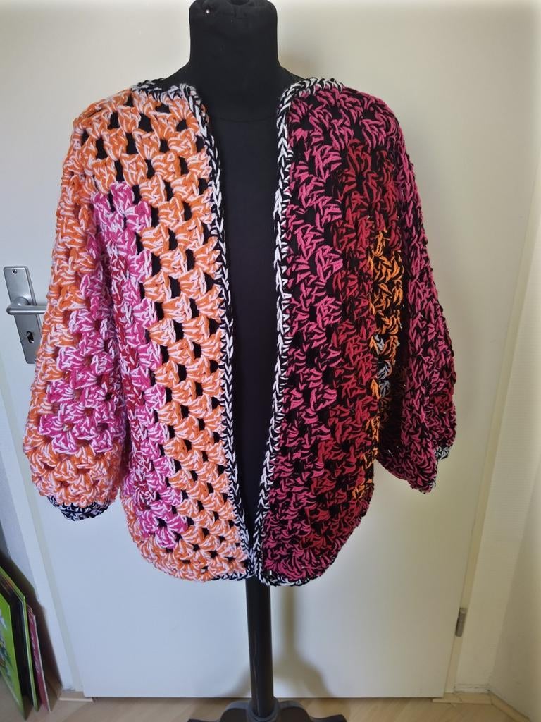 Nieuw Gehaakt Granny Squares Vest - Warme Kleuren, Maat 38/40 (M), Overige kleuren, Nieuw, Ophalen of Verzenden
