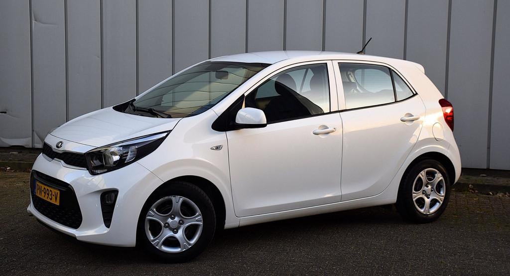 Kia Picanto 1.0 CVVT EconomyPlusLine*2e eigenaar*75Dkm*5drs*, Start-stop-systeem, Stof, Gebruikt, Euro 6