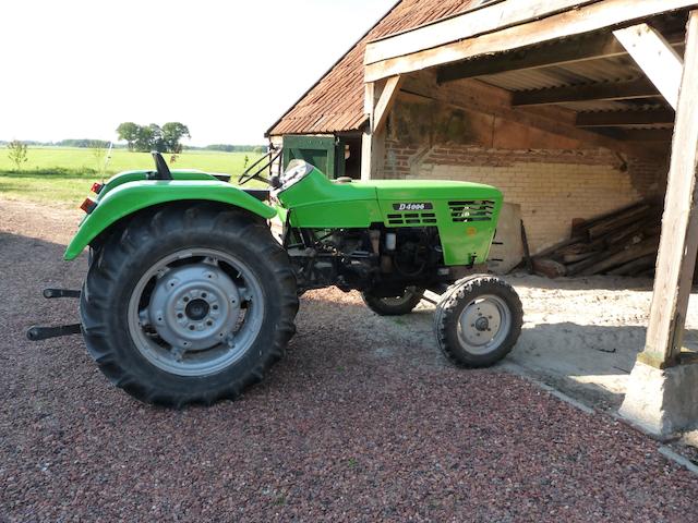 trekker Deutz tractor D4006 inclusief laadbak en eg, Ophalen, Tot 2500, Tot 80 Pk, Gebruikt