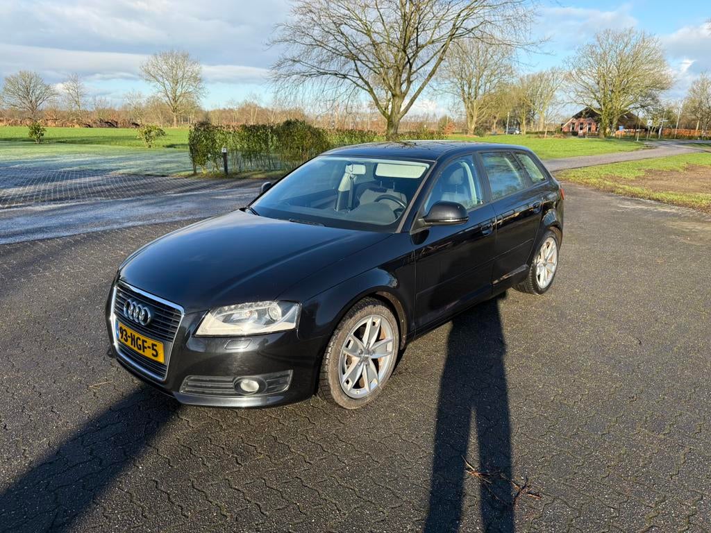 Audi A3 1.8 Tfsi Sportback 118KW 2008 Zwart, Auto's, Voorwielaandrijving, 15 km/l, 1295 kg, 4 cilinders