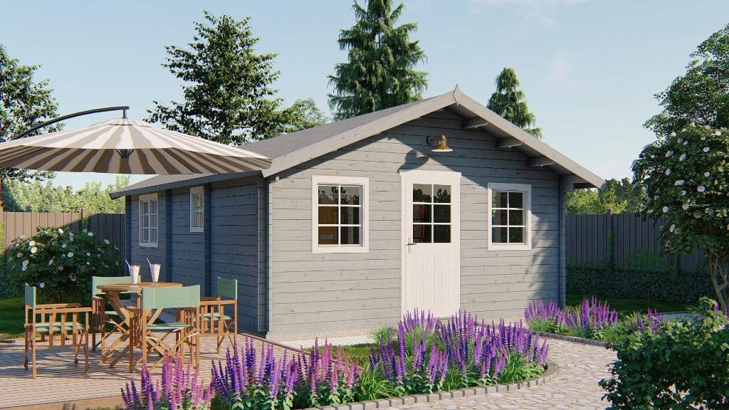 Blokhut - Tuinhuis Cadiz | 44 mm | onbehandeld, Verzenden, Nieuw