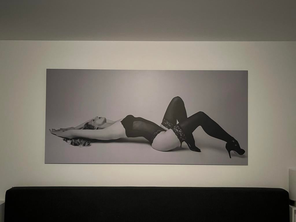 Sexy Elegante Vrouw Boudoir Kunst op Aluminium 100x150cm, Ophalen