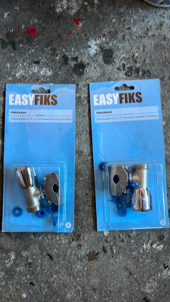 EasyFiks Prikkraan voor koperen leidingen 10, 12, 15mm, Ophalen of Verzenden, Nieuw, Koper, Kraan
