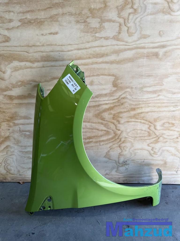 RENAULT CLIO 3 Groen TEDNO TEDN0 rechts voorscherm 2010-2014, Auto-onderdelen, Carrosserie en Plaatwerk, Renault, Voor, Rechts