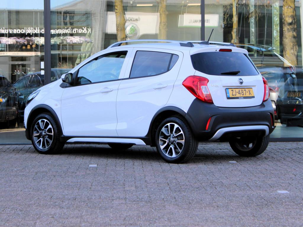 Opel KARL 1.0 Rocks Online Edition | Navi / Airco / Cruise, Voorwielaandrijving, Stof, Gebruikt, Wit