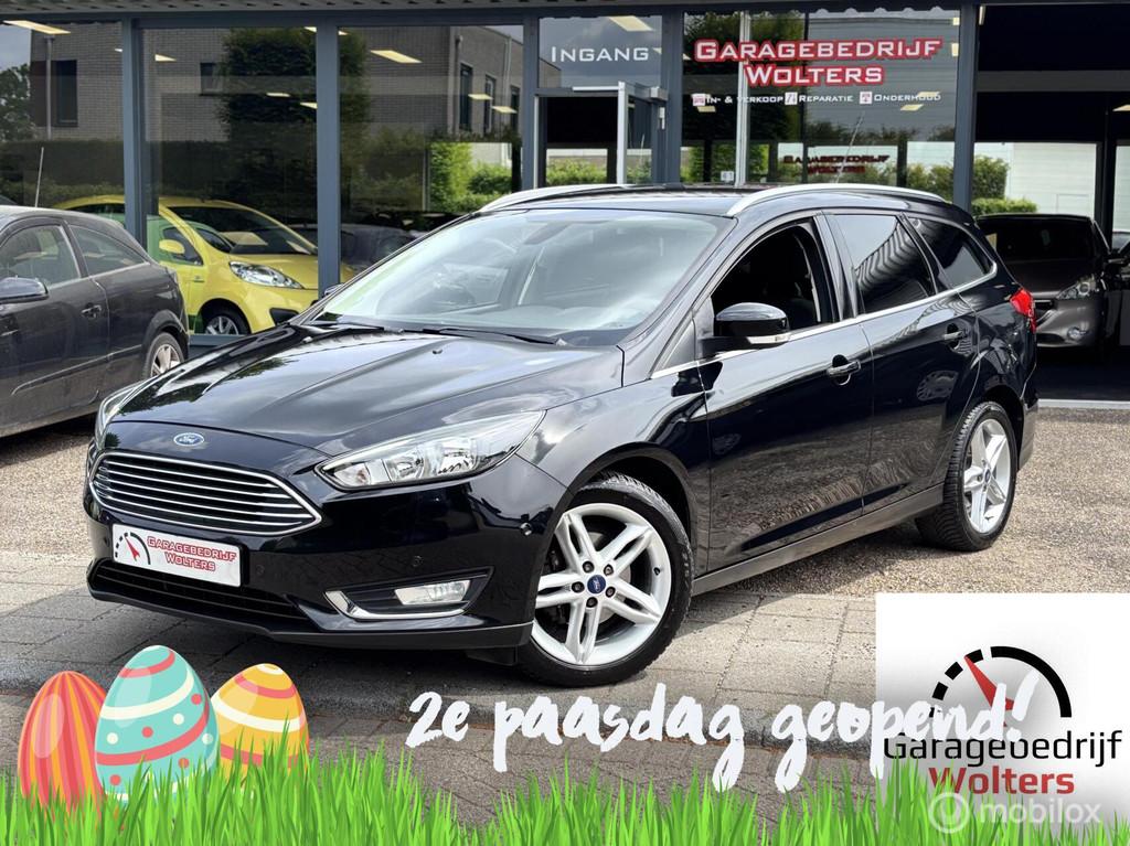 Ford Focus 1.0 Titanium Edition vol opties LED NAVI LMV, Gebruikt, Zwart, Met garantie (alle), Zwart