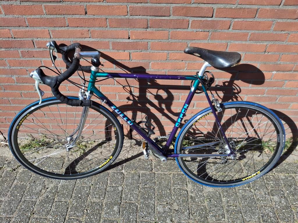 Authentieke Zullo racefiets - Framemaat 56 cm, 28 inch, Gebruikt, Staal, Heren