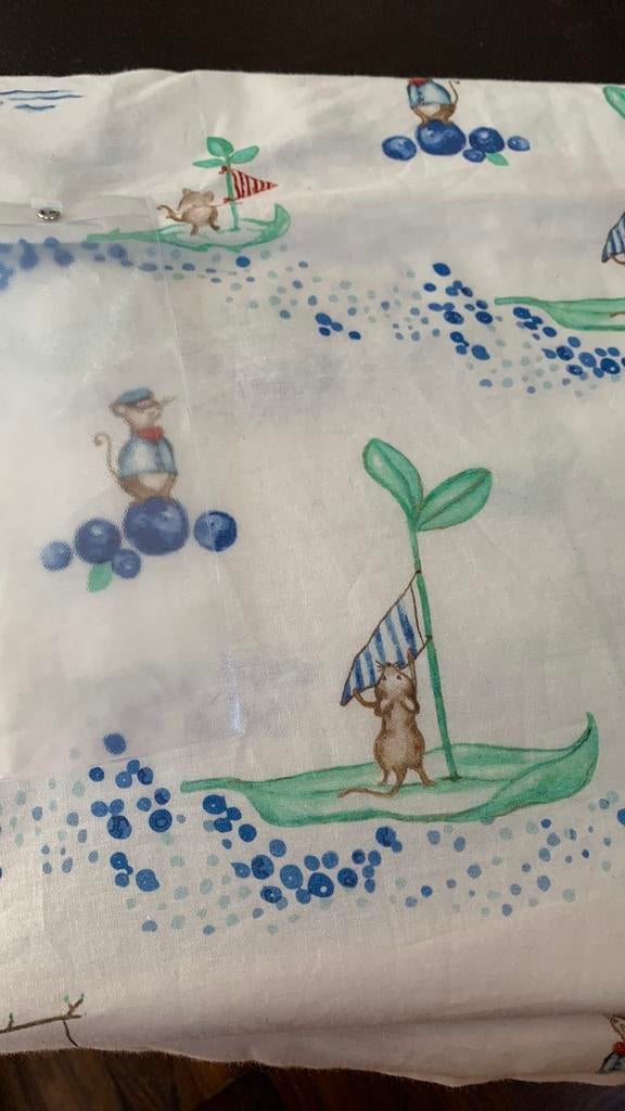 Leuk kinder dekbedovertrek met muisjes, Jongetje of Meisje, Wit, Dekbedovertrek, Nieuw