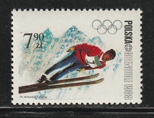 Polen 1968 - Olympische Spelen Grenoble - Sport, Ophalen, Polen, Postfris