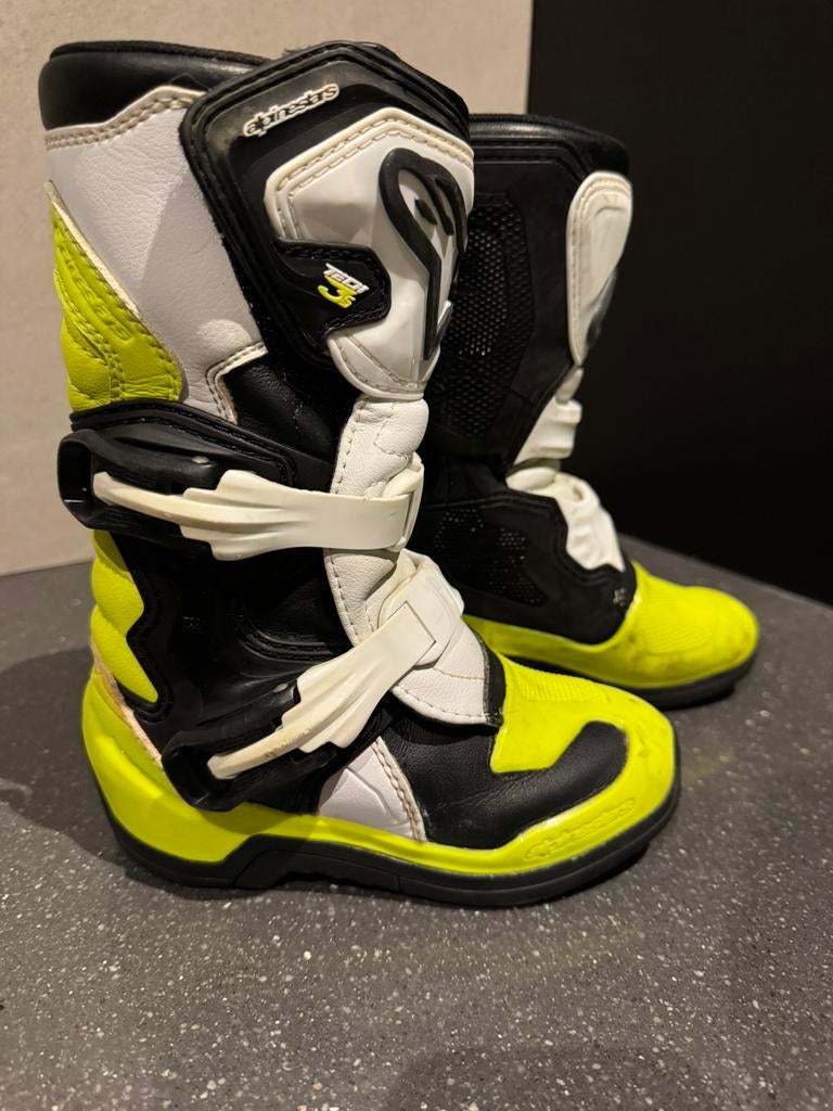 Alpinestars Tech 3S Kids Motocross Laarzen – Maat 30.5, Ophalen of Verzenden, Tweedehands, Kinderen, Laarzen