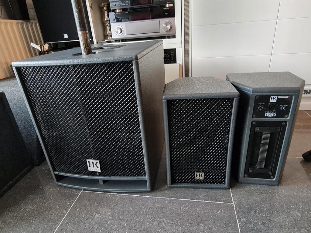 HK Audio LUCAS 1000 setje, Gebruikt, Complete surroundset, 120 watt of meer, Ophalen