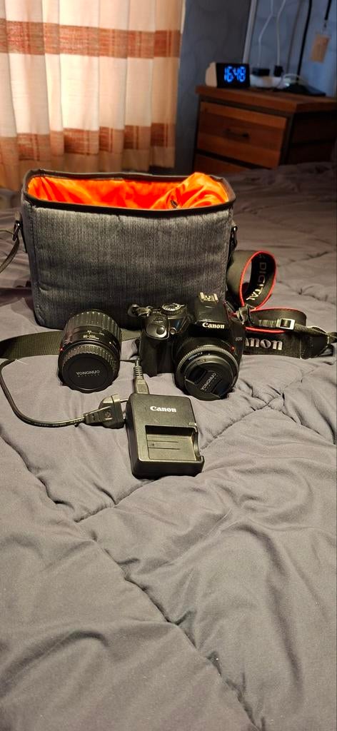 Canon EOS DSLR Camera met YONGNUO lens en accessoires, Spiegelreflex, Canon, Ophalen of Verzenden, Zo goed als nieuw