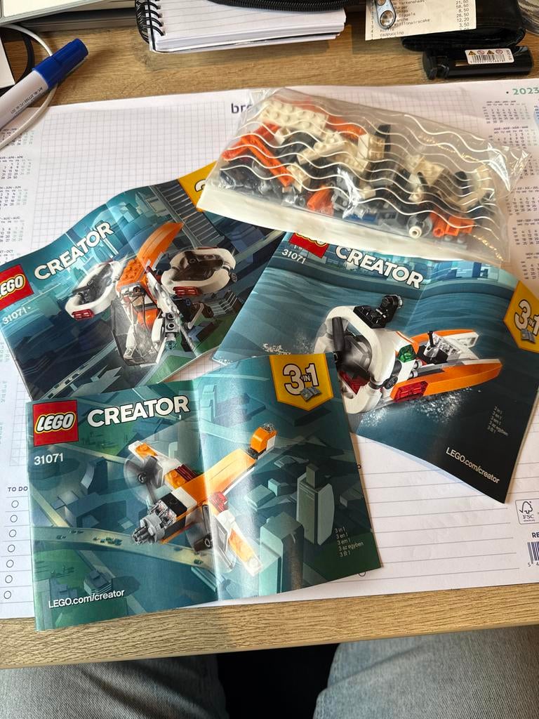 Lego Creator 31071 3-in-1 Drone Explorer, Ophalen of Verzenden, Gebruikt, Complete set, Lego