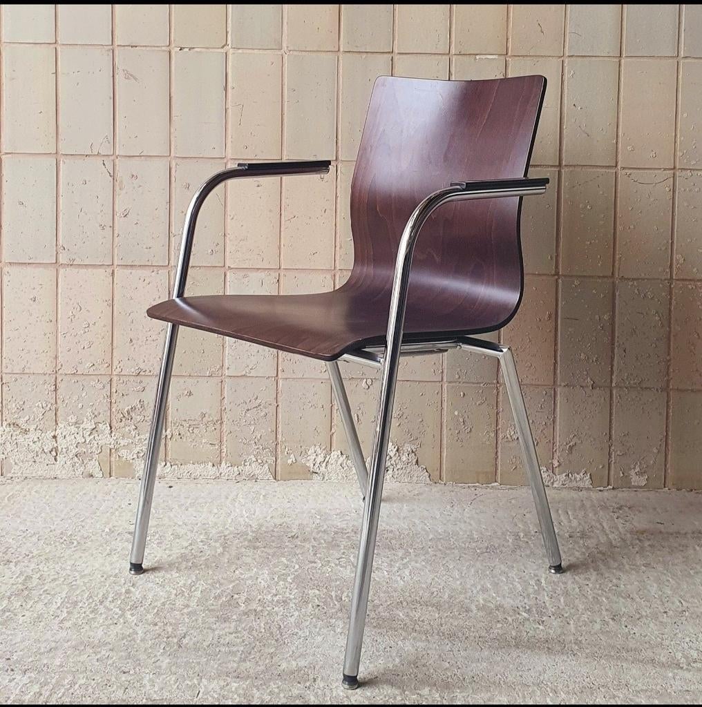 Stoelen | Vintage | 16x, Huis en Inrichting, Stoelen, Zo goed als nieuw, Vijf, Zes of meer stoelen, Hout, Metaal, Zwart, Ophalen