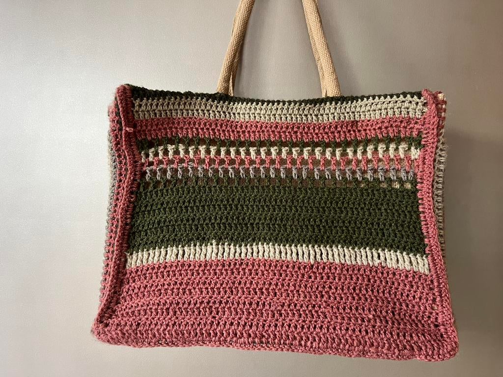 Omgehaakte ah shopper, Sieraden, Tassen en Uiterlijk, Tassen | Damestassen, Ophalen of Verzenden, Nieuw, Shopper