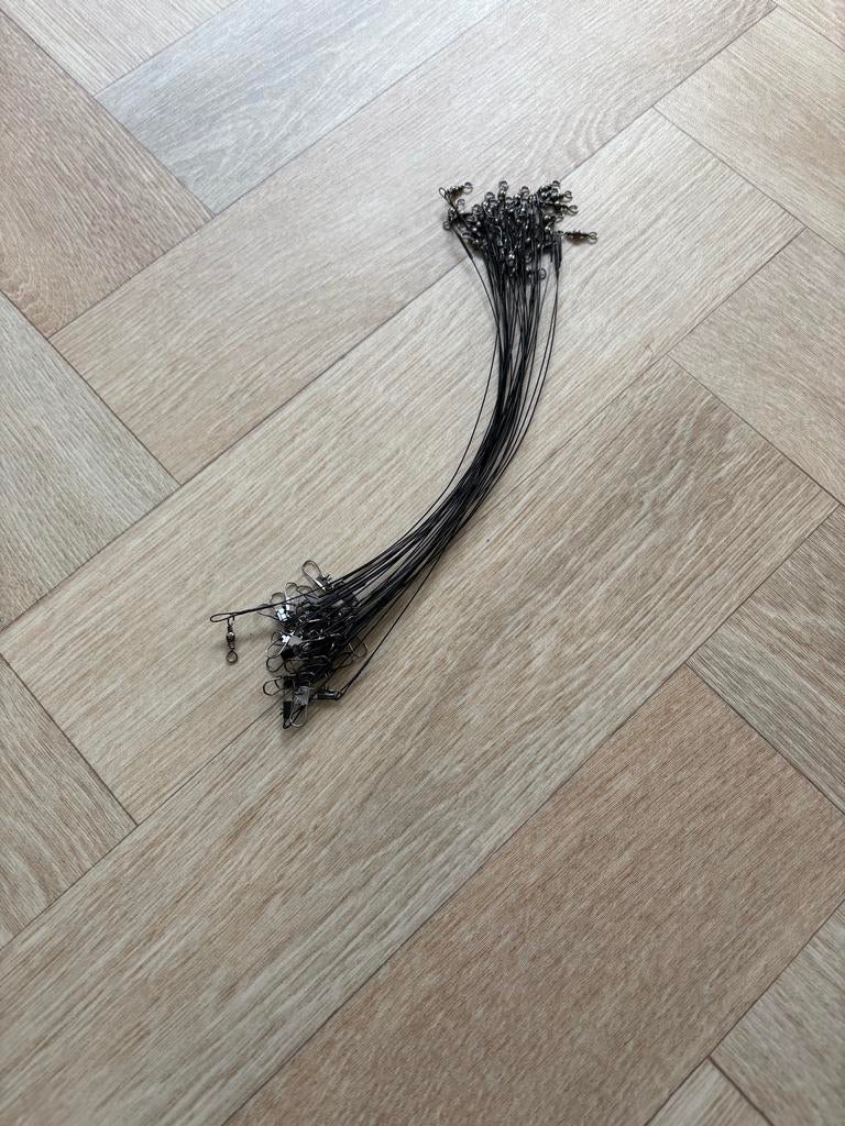 Vis onderlijn staal voor roofvis 24cm 30 stuks, Ophalen of Verzenden, Nieuw, Overige typen