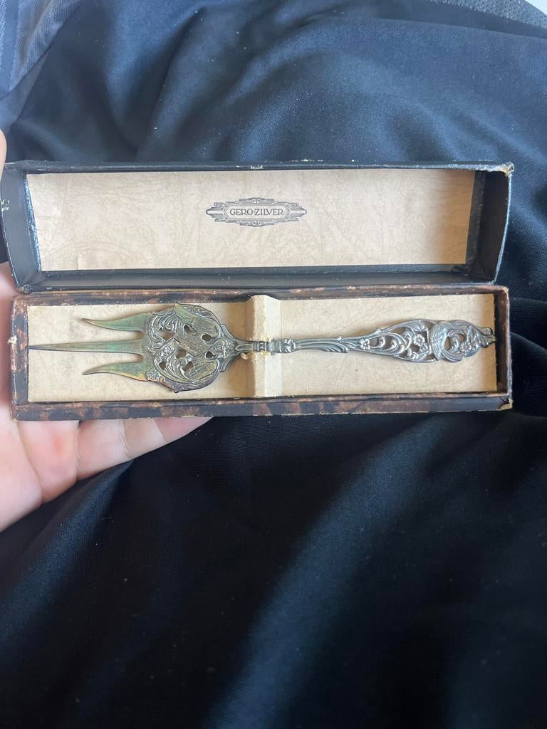 Gero Zilver Verzilverd Bestek Vork, Ophalen of Verzenden