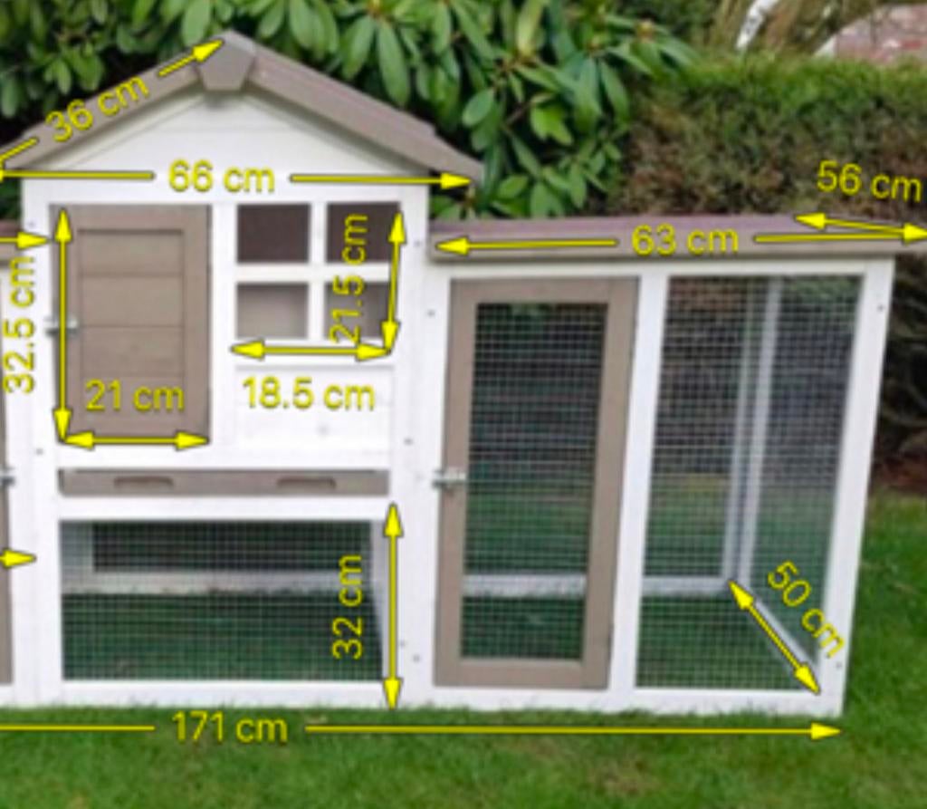 Uitbreidingsren / aanbouwren  voor Gerlos konijnenhok, Dieren en Toebehoren, Ophalen of Verzenden, 110 cm of meer, Hok, 90 cm of meer
