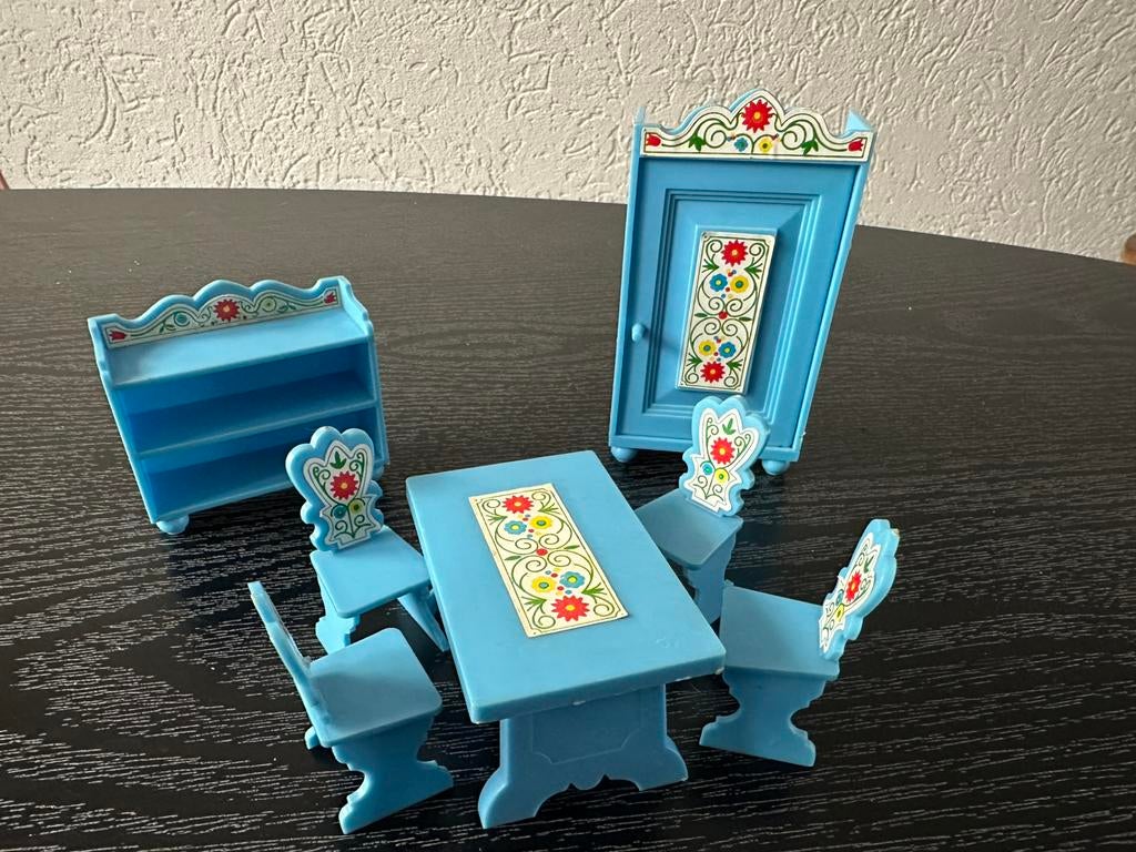 Poppenhuis meubels vintage, Verzamelen, Ophalen of Verzenden, Gebruikt, Poppenhuis