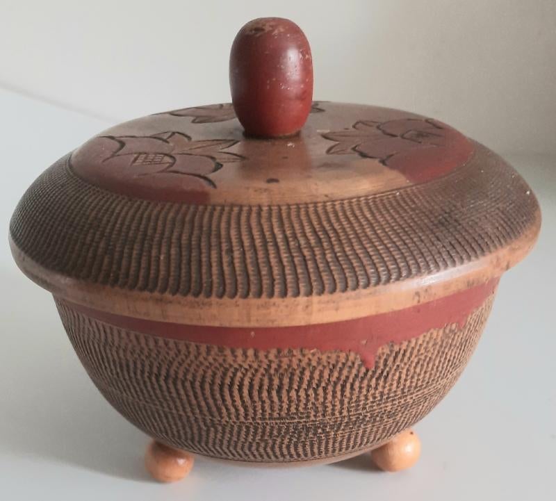 Amsterdamse school hout nijverheid dekseldoosje, Antiek en Kunst, Ophalen of Verzenden