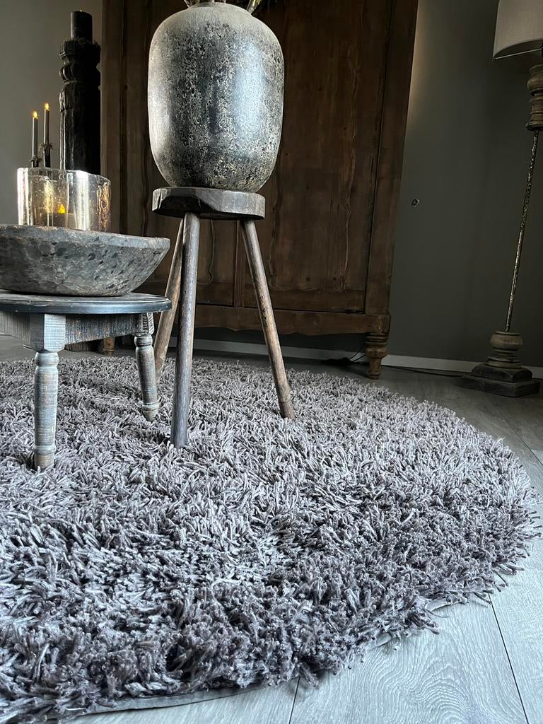 Prachtig Hoogpolig rond kleed, Ophalen, Zo goed als nieuw, Rond, 200 cm of meer