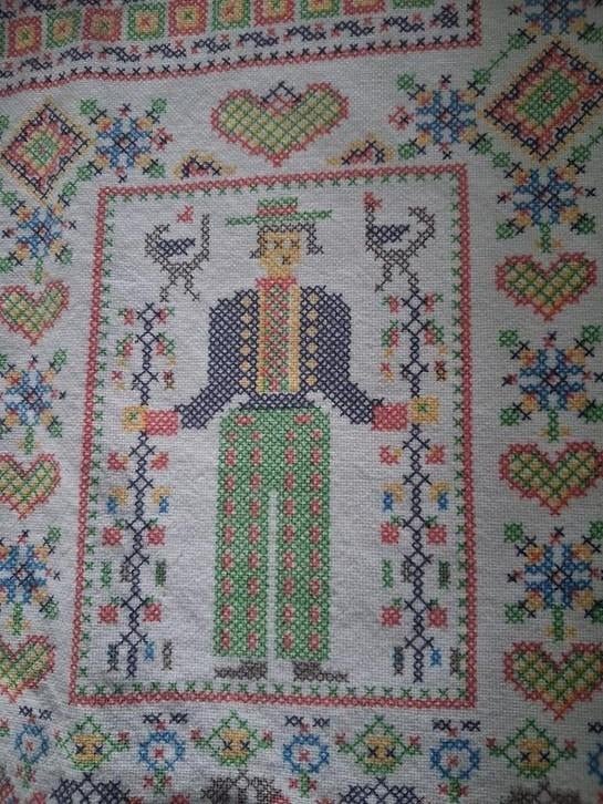 Tafelkleed 130x130cm om te borduren, Ophalen of Verzenden, Rechthoek