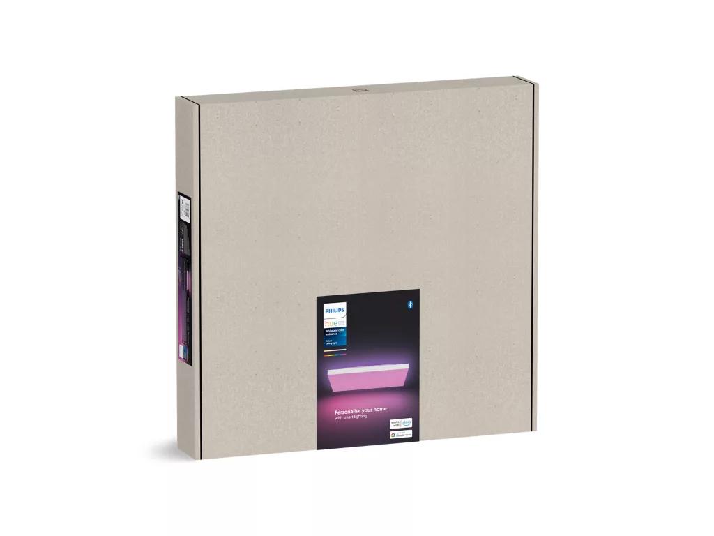 Philips Hue Datura, Vierkant | White & Color Ambiance | Wit, Ophalen, Zo goed als nieuw