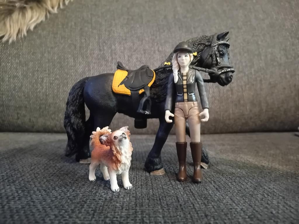 Schleich paardenstal met Tori en Princess, Verzamelen, Dierenverzamelingen, Ophalen of Verzenden