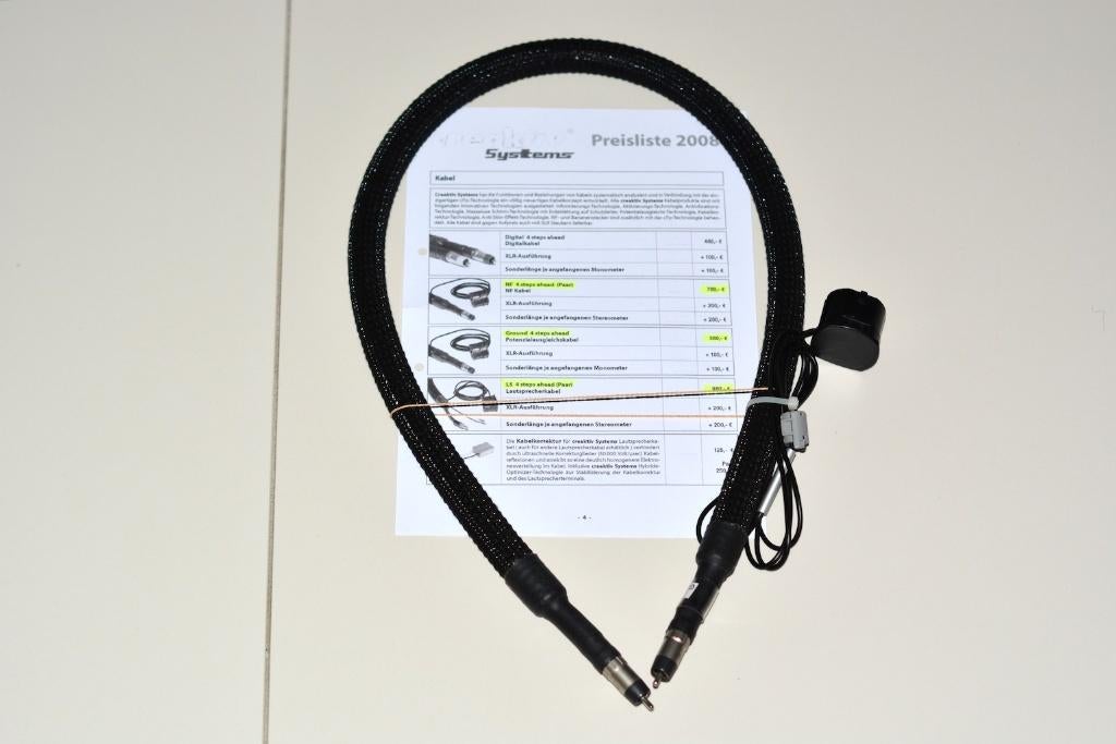 Creaktiv Ground 4 steps ahead Ground Cable, Audio, Tv en Foto, Audiokabels en Televisiekabels, Zo goed als nieuw, 2 tot 5 meter