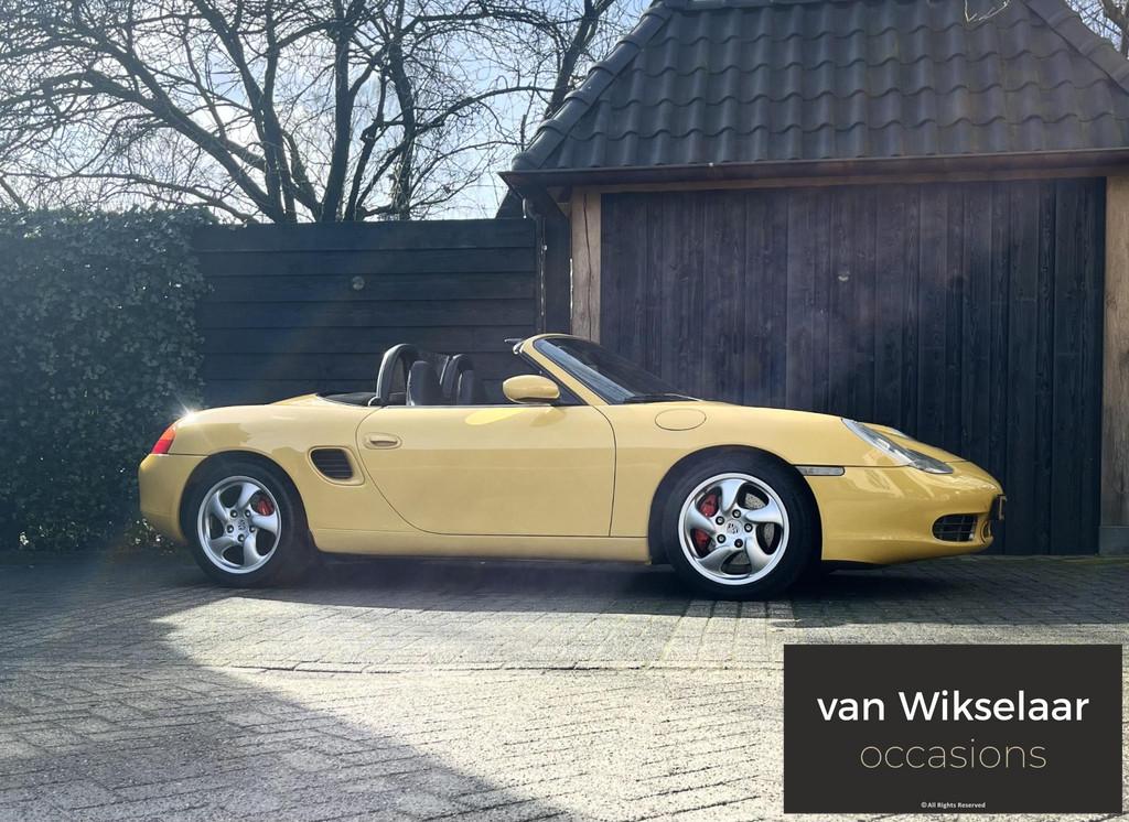 Porsche Boxster S 3.2 Tiptronic 2002 - LEDER / SPEED YELLOW, Auto's, Automaat, Stoelverwarming, Achterwielaandrijving, Gebruikt