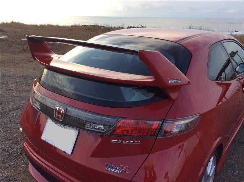 JapPower Mugen style spoiler FRP - Honda Civic FN2 07-12, Ophalen of Verzenden