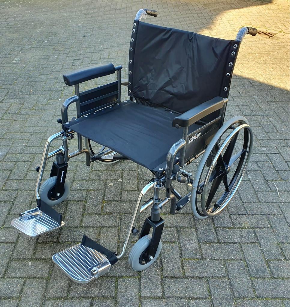 Rolstoel inklapbaar extra breed 65 cm NIEUW, Diversen, Nieuw, Duwrolstoel, Drive XL, Drive XL