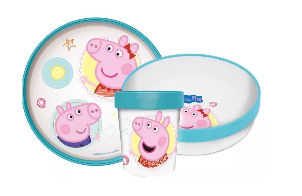 Peppa Pig Kinderservies / Dinerset / Eetsetje - Magnetron, Ophalen of Verzenden, Nieuw