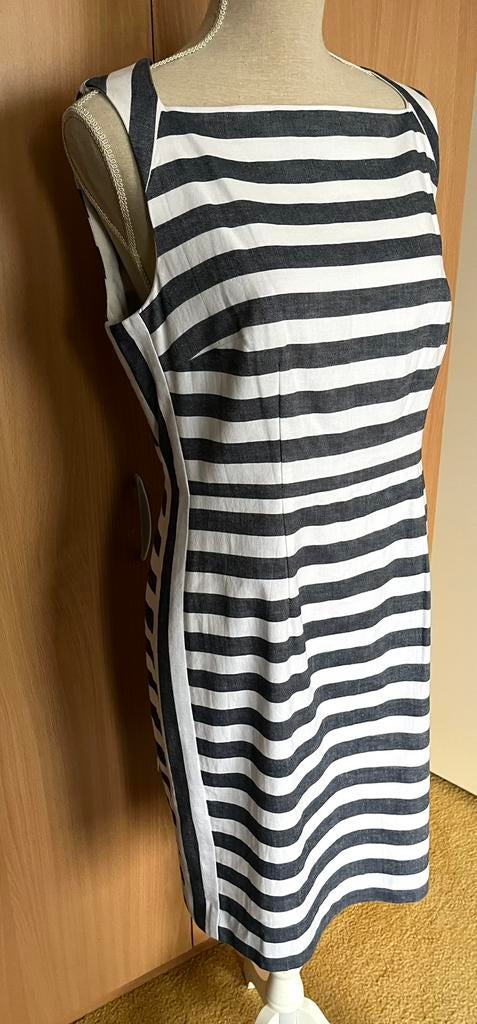 Phase Eight gestreepte jurk maat 42(v), Blauw, Maat 42/44 (L), Nieuw, Ophalen of Verzenden