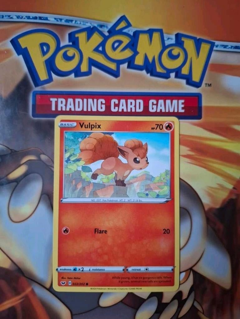 Vulpix 022/202 Sword&Shield base set pokemon kaart nm, Hobby en Vrije tijd, Verzamelkaartspellen | Pokémon, Ophalen of Verzenden
