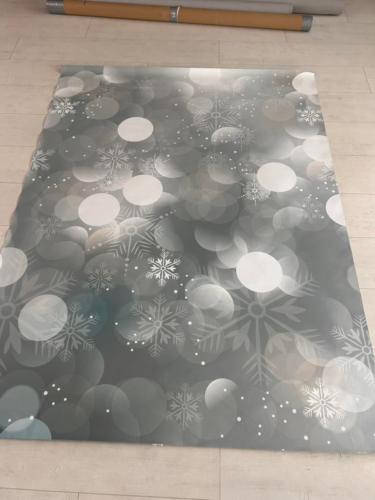 Vinyl achtergrond kerst 2 x 1,5 m, Ophalen, Zo goed als nieuw, Achtergrond