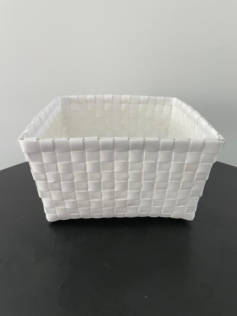 Opbergmandje / mandje Hema, Kunststof, Gebruikt, Mand, Ophalen of Verzenden