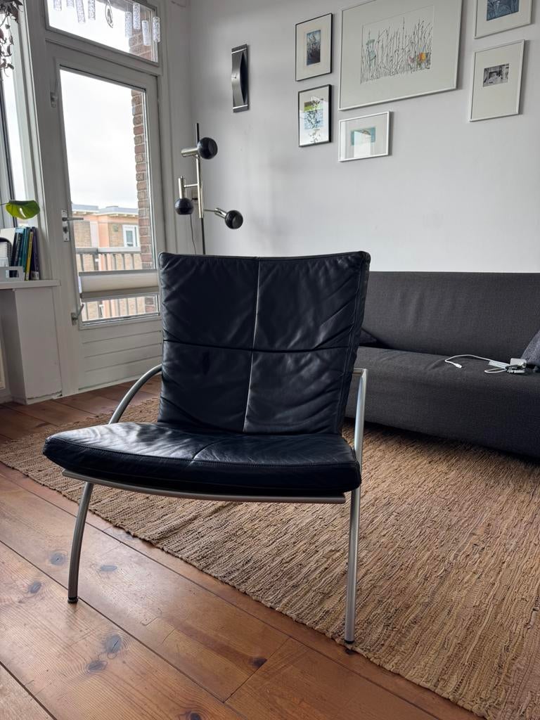 Harvink Uncle Sam fauteuil – leer – designklassieker, Huis en Inrichting, Ophalen, Zo goed als nieuw, 50 tot 75 cm, Leer