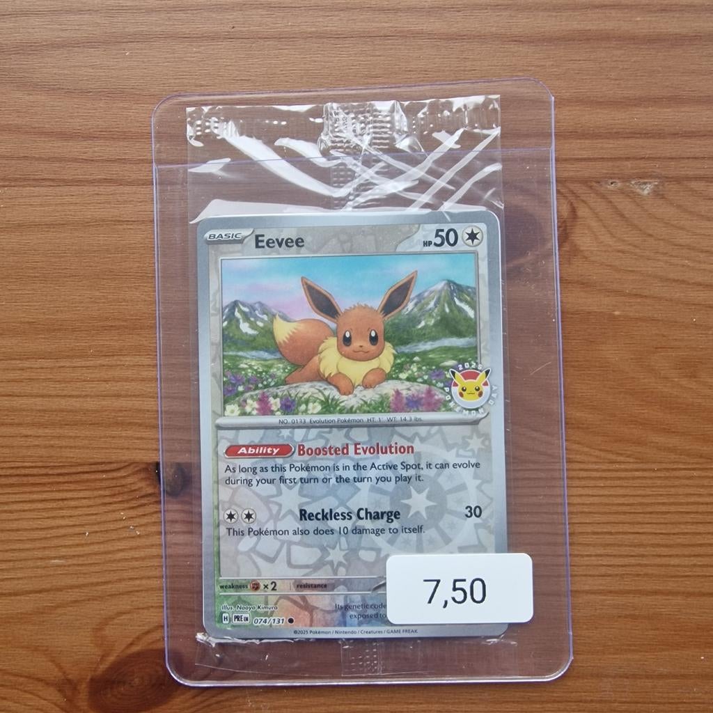 Pokémon Eevee promo sealed., Ophalen of Verzenden, Nieuw