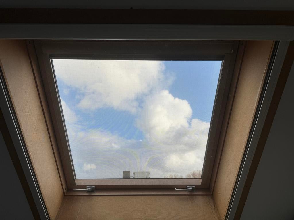 Fakro tuimel dakramen met verduisterende rolgordijnen, Ophalen, Gebruikt, 80 tot 120 cm, 120 tot 160 cm