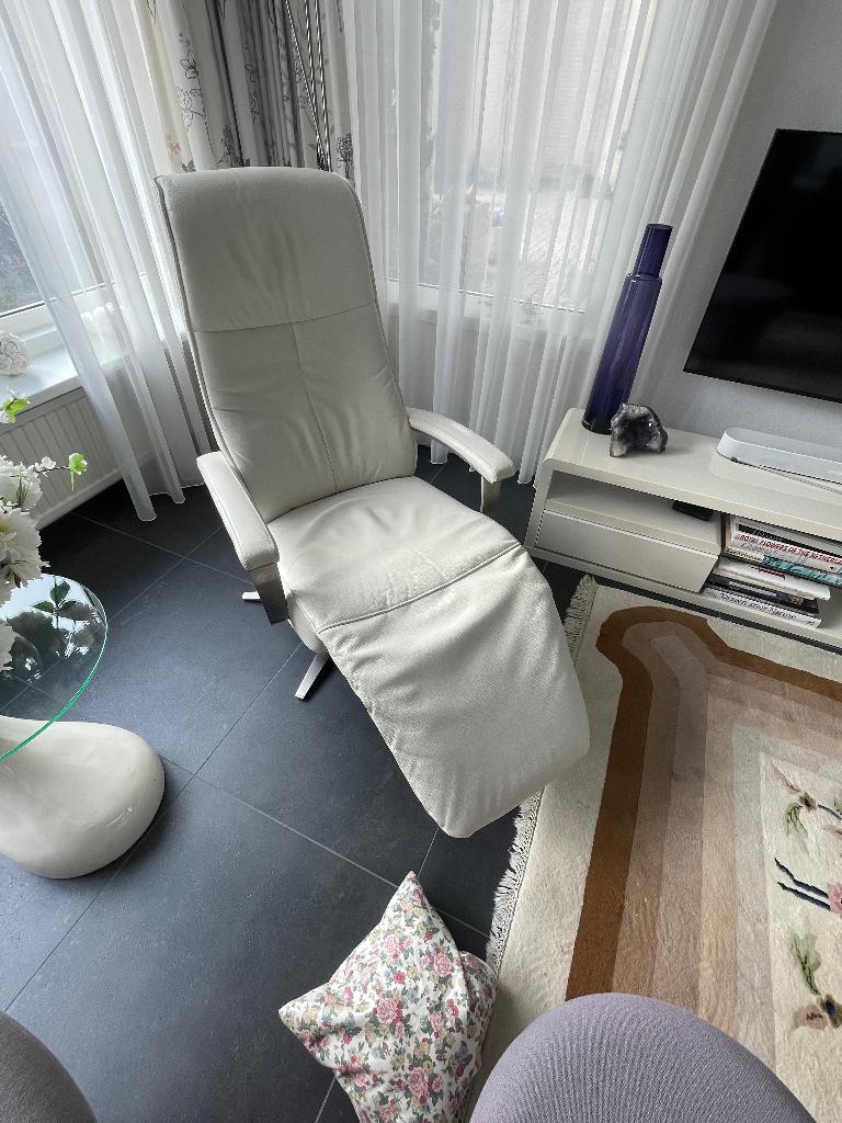 Relaxfauteuil, Ophalen, Zo goed als nieuw, Modern, Leer