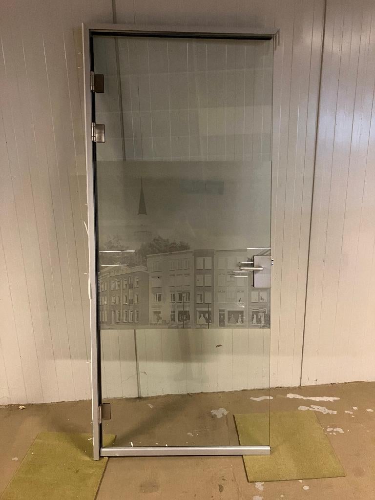 Glazen wanden paneel glas deuren ( 367 ), Doe-het-zelf en Verbouw, Ophalen, Gebruikt, 160 cm of meer, Glasplaat