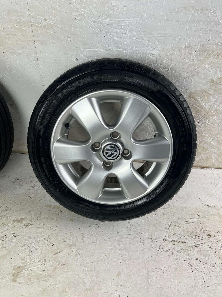 Originele Volkswagen Lupo Polo velgen 14" 4x100 zomerset 6mm, Auto-onderdelen, Banden en Velgen, Niet ingevuld, 14 inch, Gebruikt