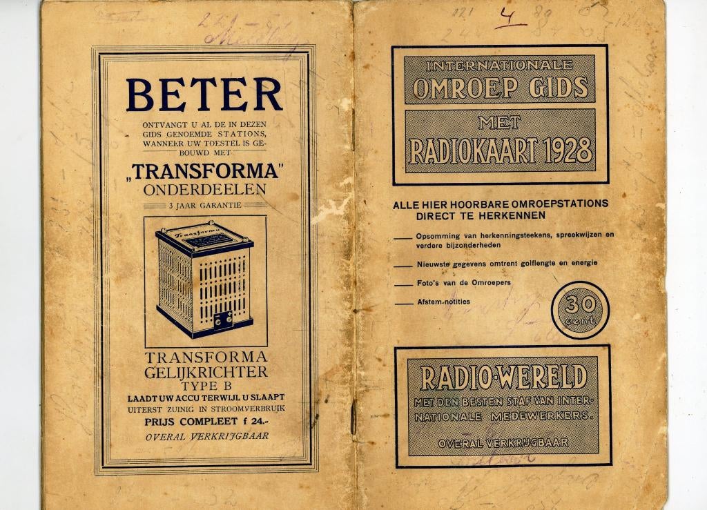 Omroepgids uit 1928, Ophalen of Verzenden, Overige typen