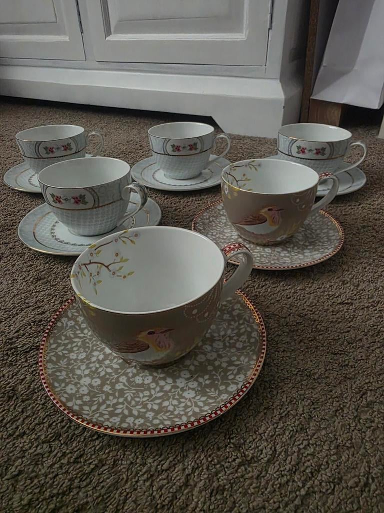 6 Pip Studio Kommen - Diverse Designs, Keramiek, Ophalen of Verzenden, Zo goed als nieuw, Kom(men)