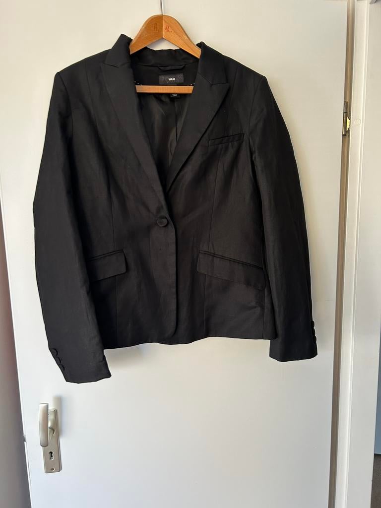 Nette zwarte blazer H&M maat 44, Zwart, Maat 42/44 (L), Ophalen of Verzenden, Jasje