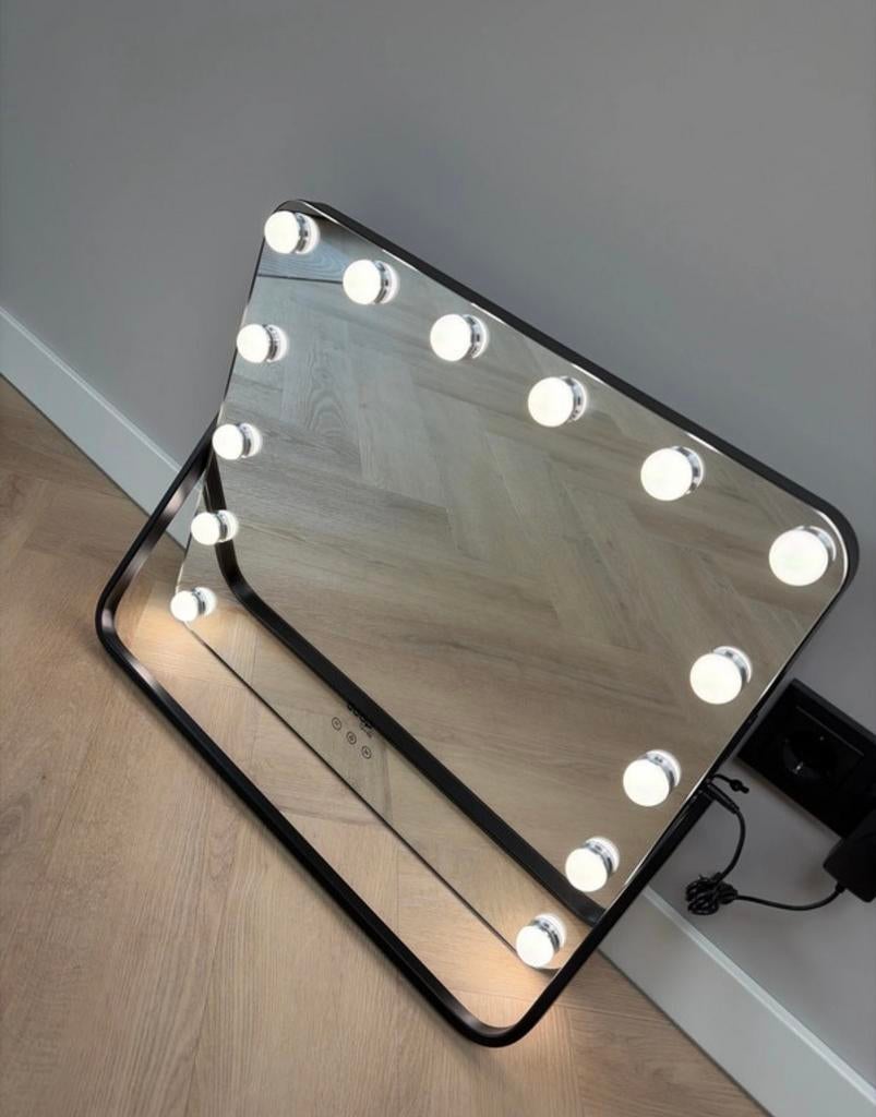 Hollywood Doop make-up spiegel 57 x 48 cm, Ophalen, Nieuw, Minder dan 100 cm, Rechthoekig