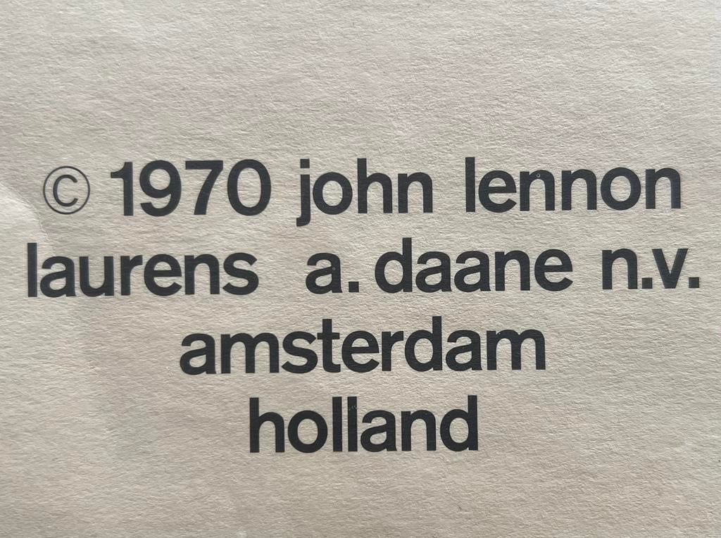 John Lennon tekeningen 1970 print Litho, Antiek en Kunst, Ophalen of Verzenden